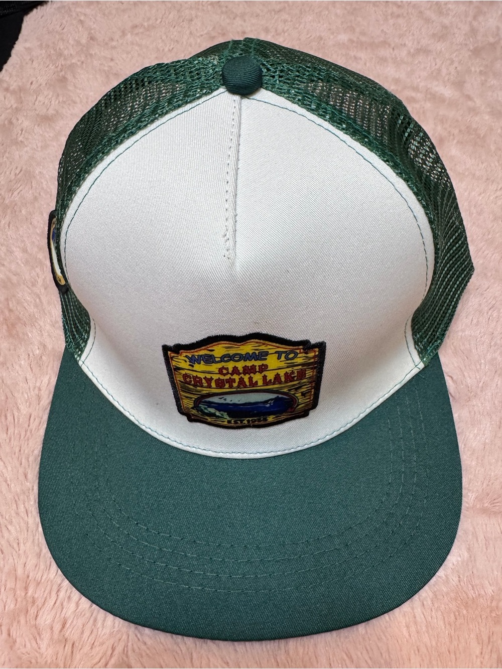 Friday The 13th Jason Green and White Mesh Trucker Hat